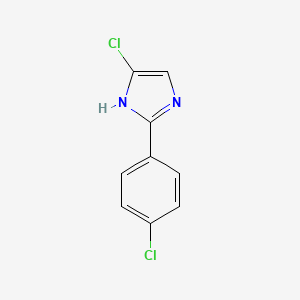 molecular formula C9H6Cl2N2 B15525214 5-Chloro-2-(4-chlorophenyl)-1H-imidazole CAS No. 944898-57-1