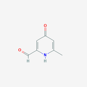 molecular formula C7H7NO2 B15525231 4-Hydroxy-6-methylpicolinaldehyde 