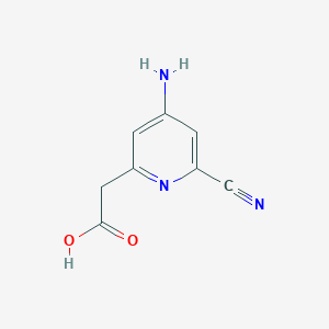 molecular formula C8H7N3O2 B15525233 (4-Amino-6-cyanopyridin-2-YL)acetic acid 