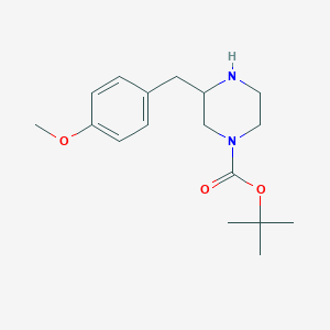 molecular formula C17H26N2O3 B15525269 3-(4-Methoxy-benzyl)-piperazine-1-carboxylic acid tert-butyl ester 