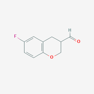 6-Fluoro-3,4-dihydro-2H-1-benzopyran-3-carbaldehyde