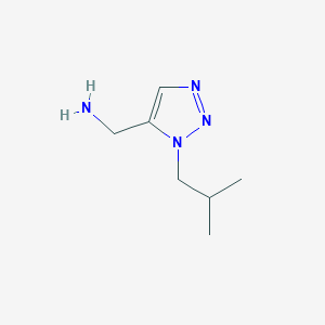 molecular formula C7H14N4 B15525298 (1-Isobutyl-1H-1,2,3-triazol-5-YL)methylamine 