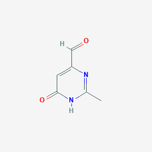 molecular formula C6H6N2O2 B15525304 6-Hydroxy-2-methylpyrimidine-4-carbaldehyde 