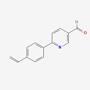 molecular formula C14H11NO B15525314 6-(4-Vinylphenyl)nicotinaldehyde 