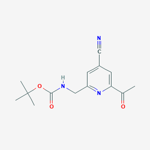 Tert-butyl (6-acetyl-4-cyanopyridin-2-YL)methylcarbamate