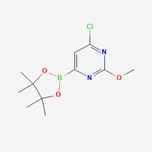 4-Chloro-2-methoxy-6-(4,4,5,5-tetramethyl-1,3,2-dioxaborolan-2-YL)pyrimidine