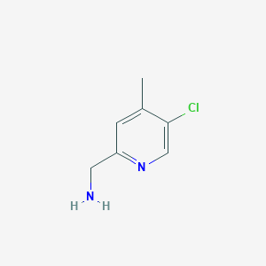 molecular formula C7H9ClN2 B15525356 (5-Chloro-4-methylpyridin-2-YL)methanamine CAS No. 886364-88-1