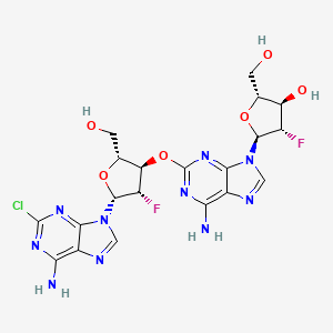 (2R,3R,4S,5S)-5-[6-amino-2-[(2R,3R,4S,5R)-5-(6-amino-2-chloropurin-9-yl)-4-fluoro-2-(hydroxymethyl)oxolan-3-yl]oxypurin-9-yl]-4-fluoro-2-(hydroxymethyl)oxolan-3-ol