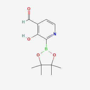 (4-Formyl-3-hydroxypyridin-2-YL)boronic acid pinacol ester