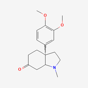 (3aS)-3a-(3,4-dimethoxyphenyl)-1-methyl-2,3,4,5,7,7a-hexahydroindol-6-one