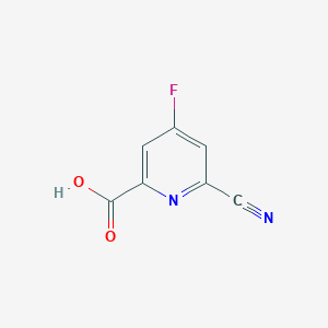 6-Cyano-4-fluoropicolinic acid