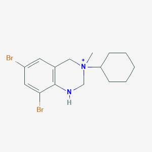 molecular formula C15H21Br2N2+ B15525398 6,8-dibromo-3-cyclohexyl-3-methyl-2,4-dihydro-1H-quinazolin-3-ium 