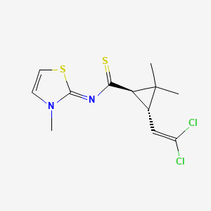 (1R,3S)-3-(2,2-dichlorovinyl)-2,2-dimethyl-N-[3-methyl-1,3-thiazol-2(3H)-yliden]cyclopropanecarbothioamide