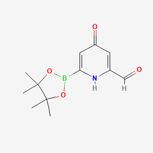 (6-Formyl-4-hydroxypyridin-2-YL)boronic acid pinacol ester