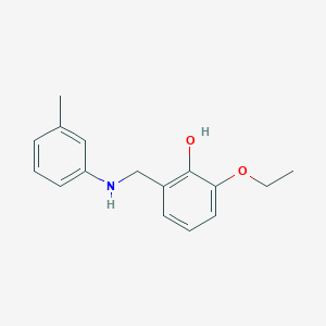 2-Ethoxy-6-{[(3-methylphenyl)amino]methyl}phenol