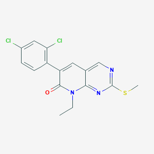 6-(2,4-dichlorophenyl)-8-ethyl-2-(methylthio)pyrido[2,3-d]pyrimidin-7(8H)-one