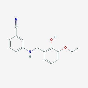 3-((3-Ethoxy-2-hydroxybenzyl)amino)benzonitrile