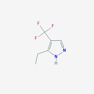 molecular formula C6H7F3N2 B15525494 3-Ethyl-4-(trifluoromethyl)-1H-pyrazole 