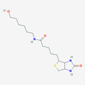 molecular formula C16H29N3O3S B15525502 N-(6-hydroxyhexyl)-5-(2-oxo-1,3,3a,4,6,6a-hexahydrothieno[3,4-d]imidazol-4-yl)pentanamide 