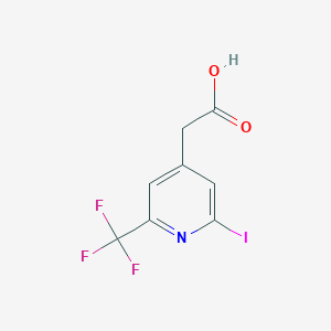 molecular formula C8H5F3INO2 B15525555 2-Iodo-6-(trifluoromethyl)pyridine-4-acetic acid 