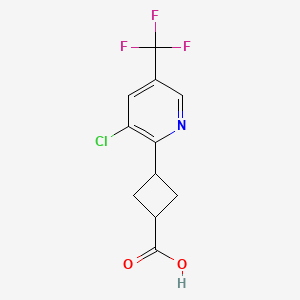 3-[3-Chloro-5-(trifluoromethyl)pyridin-2-yl]cyclobutane-1-carboxylic acid