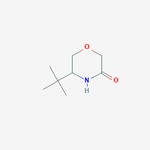 molecular formula C8H15NO2 B15525634 5-Tert-butylmorpholin-3-one 