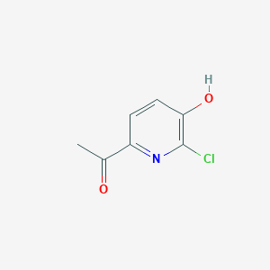 molecular formula C7H6ClNO2 B15525645 1-(6-Chloro-5-hydroxypyridin-2-YL)ethan-1-one 