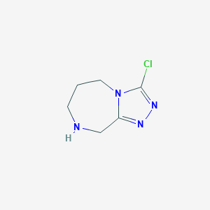 molecular formula C6H9ClN4 B15525646 3-Chloro-6,7,8,9-tetrahydro-5H-[1,2,4]triazolo[4,3-A][1,4]diazepine CAS No. 1260667-13-7