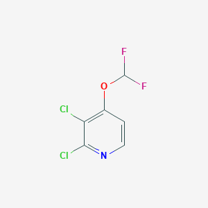 molecular formula C6H3Cl2F2NO B15525678 2,3-Dichloro-4-(difluoromethoxy)pyridine 