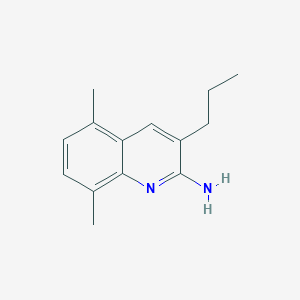 2-Amino-5,8-dimethyl-3-propylquinoline