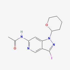 N-(3-Iodo-1-tetrahydropyran-2-yl-pyrazolo[4,3-c]pyridin-6-yl)acetamide