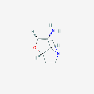 molecular formula C7H12N2O B15525731 (1R,3S,7R,8R)-2-oxa-6-azatricyclo[4.2.1.03,7]nonan-8-amine 