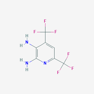 molecular formula C7H5F6N3 B15525765 4,6-Bis(trifluoromethyl)pyridine-2,3-diamine 