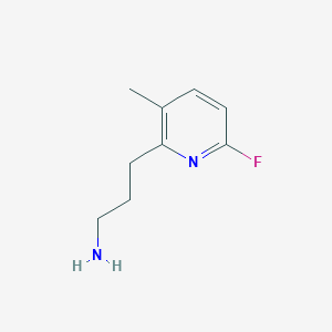 3-(6-Fluoro-3-methylpyridin-2-YL)propan-1-amine