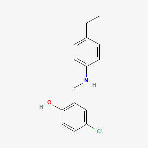 4-Chloro-2-(((4-ethylphenyl)amino)methyl)phenol