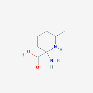 molecular formula C7H14N2O2 B15525820 2-Amino-6-methyl-2-piperidine carboxylic acid 