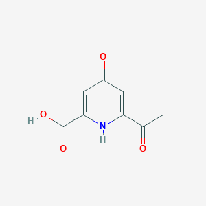 molecular formula C8H7NO4 B15525825 6-Acetyl-4-hydroxypyridine-2-carboxylic acid 