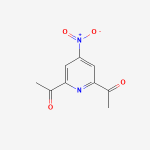 molecular formula C9H8N2O4 B15525868 4-Nitro-2,6-diacetylpyridine 