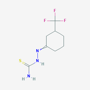 molecular formula C8H12F3N3S B15525869 2-(3-(Trifluoromethyl)cyclohexylidene)hydrazinecarbothioamide 