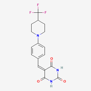 5-({4-[4-(trifluoromethyl)piperidino]phenyl}methylene)-2,4,6(1H,3H,5H)-pyrimidinetrione