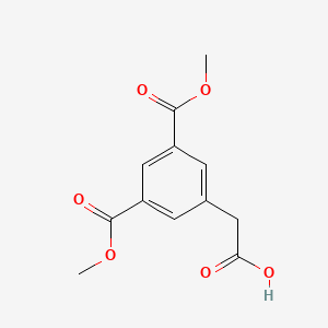 molecular formula C12H12O6 B15525933 [3,5-Bis(methoxycarbonyl)phenyl]acetic acid 