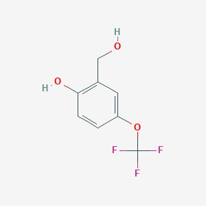 molecular formula C8H7F3O3 B15525969 2-(Hydroxymethyl)-4-(trifluoromethoxy)phenol 