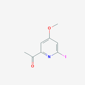 1-(6-Iodo-4-methoxypyridin-2-YL)ethanone