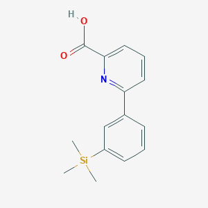 molecular formula C15H17NO2Si B15525985 6-(3-(Trimethylsilyl)phenyl)picolinic acid 