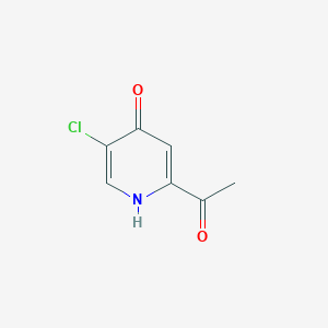 molecular formula C7H6ClNO2 B15526000 1-(5-Chloro-4-hydroxypyridin-2-YL)ethan-1-one 