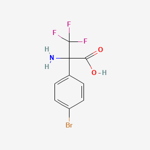 2-Amino-2-(4-bromophenyl)-3,3,3-trifluoropropanoic acid