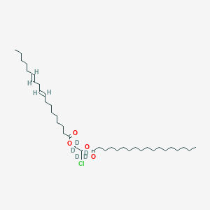 [1-chloro-1,1,2,3,3-pentadeuterio-3-[(9E,12E)-octadeca-9,12-dienoyl]oxypropan-2-yl] octadecanoate