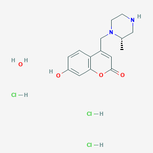 7-hydroxy-4-{[(2S)-2-methylpiperazin-1-yl]methyl}-2H-chromen-2-one hydrate trihydrochloride