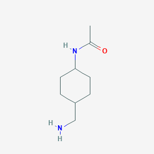 molecular formula C9H18N2O B15526043 trans-4-(Aminomethyl)cyclohexyl]acetamide 