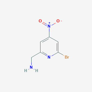 (6-Bromo-4-nitropyridin-2-YL)methanamine